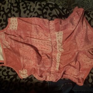 Paisley Pink Sleeveless Top